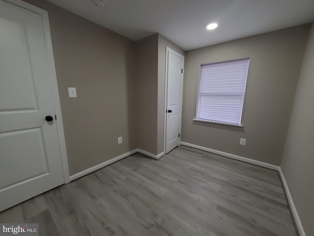 interior space featuring light hardwood / wood-style floors