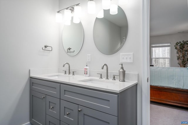 bathroom featuring vanity