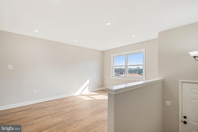 interior space featuring light hardwood / wood-style flooring
