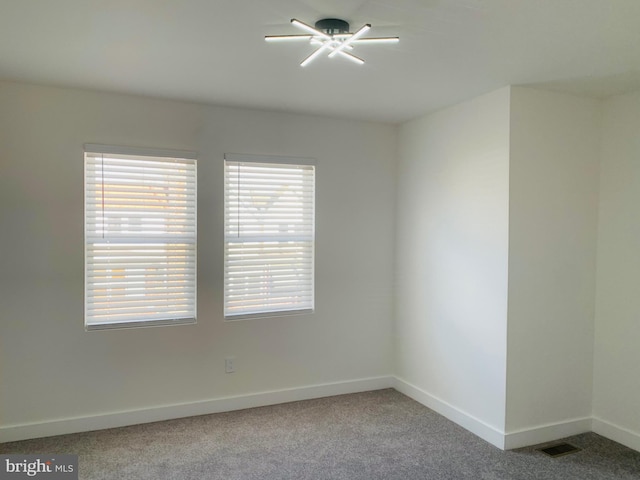 view of carpeted empty room