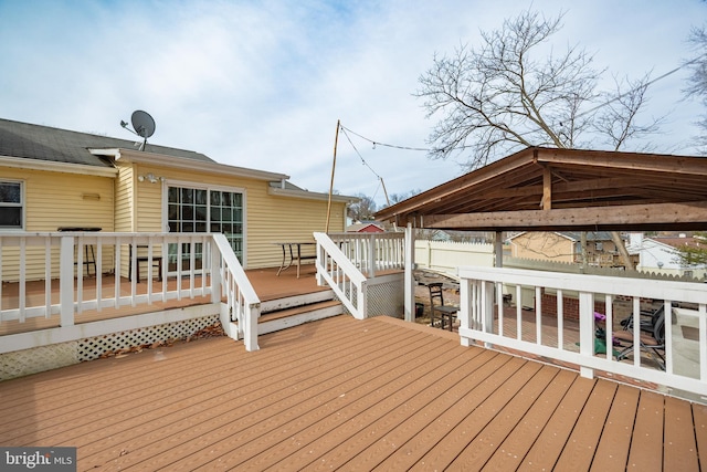 view of deck