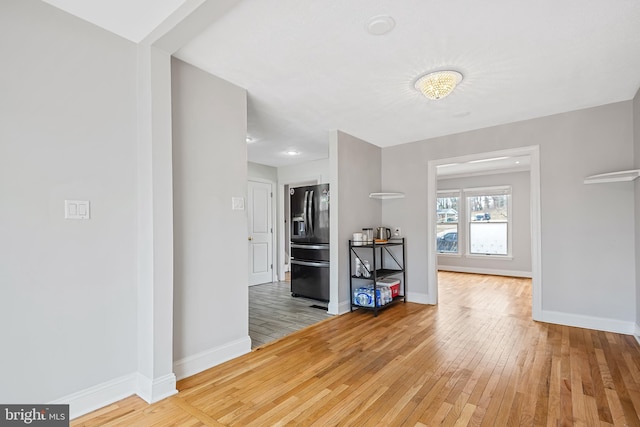 interior space with light wood-type flooring