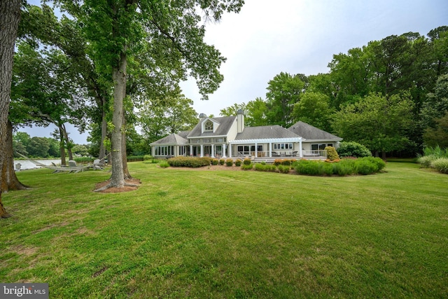 26372 Westerly Rd, Easton, MD 21601 - back of property featuring a lawn and a chimney