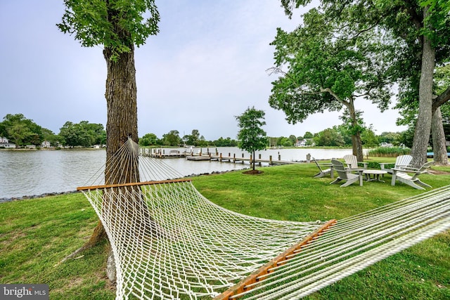 26372 Westerly Rd, Easton, MD 21601 - view of green lawn featuring a water view