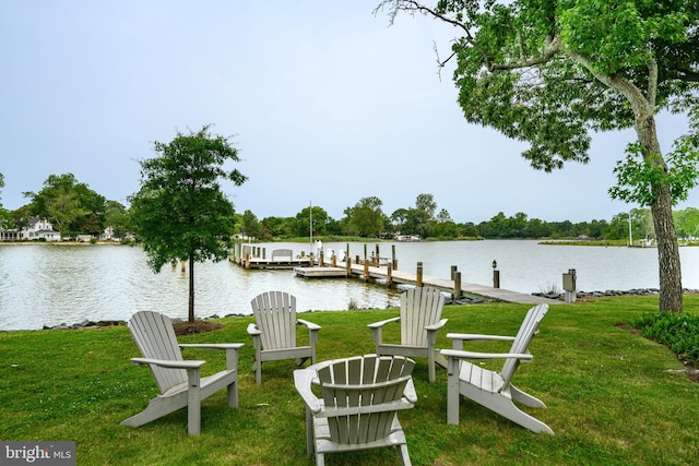 26372 Westerly Rd, Easton, MD 21601 - dock featuring a water view and a yard