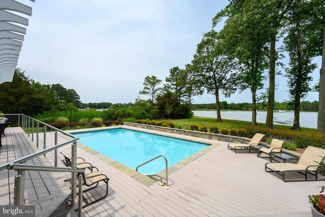 26372 Westerly Rd, Easton, MD 21601 - outdoor pool with a deck with water view