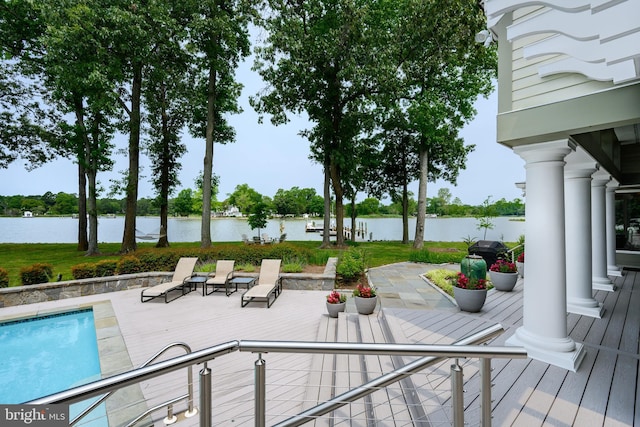 26372 Westerly Rd, Easton, MD 21601 - outdoor pool featuring a deck with water view