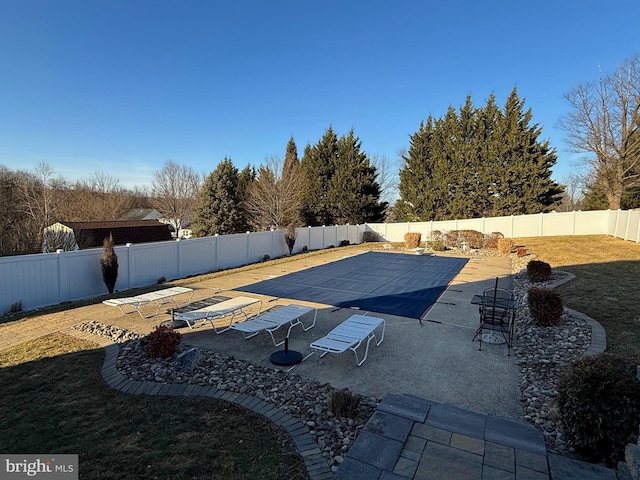 view of pool with a patio