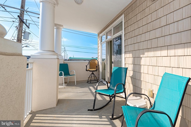 view of patio featuring covered porch