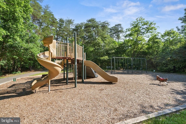community play area with view of scattered trees
