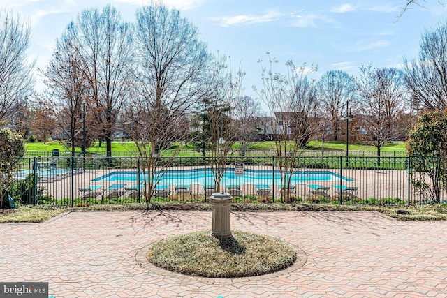 view of pool with a patio