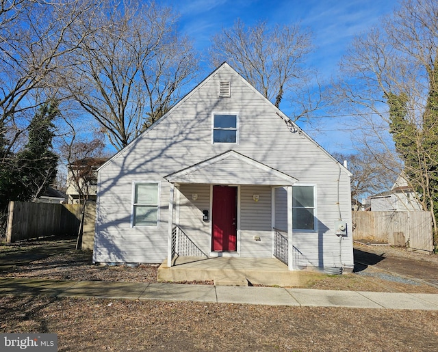 bungalow-style home with a porch