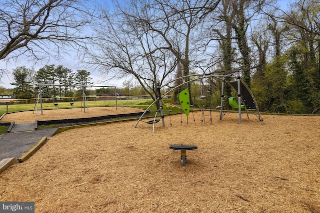 view of jungle gym