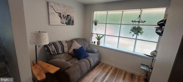 interior space with light wood-type flooring