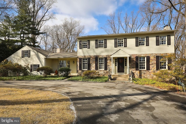 view of colonial inspired home