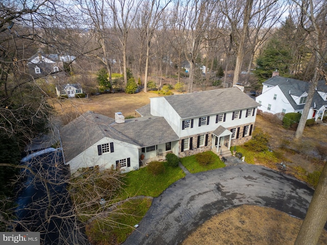 birds eye view of property