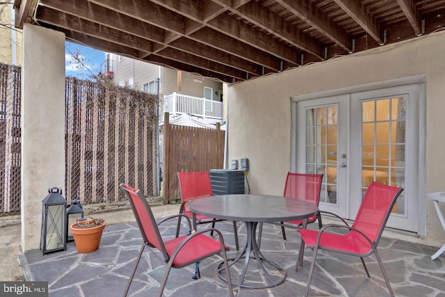 view of patio / terrace with french doors