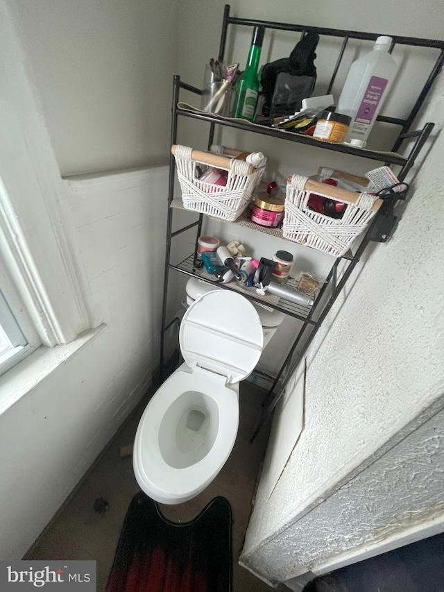 bathroom featuring toilet