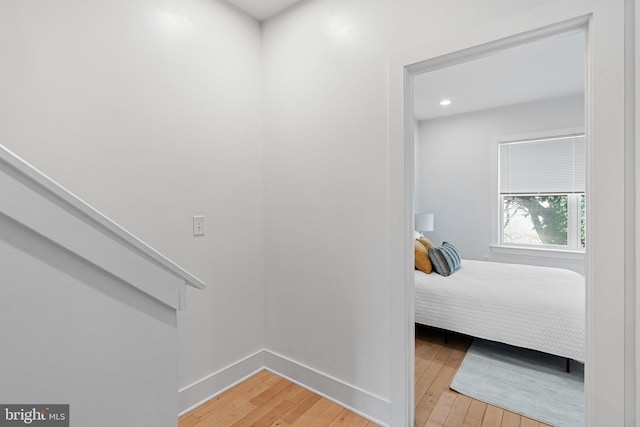 interior space featuring wood-type flooring