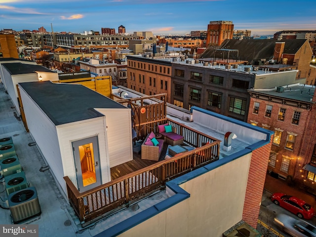 exterior space featuring a view of city