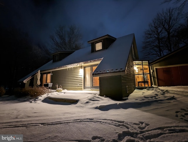 view of front of home