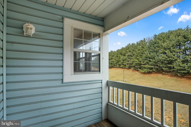 view of balcony