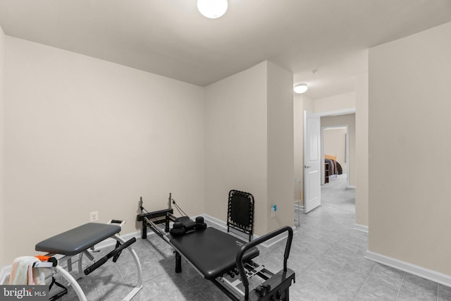 view of exercise room