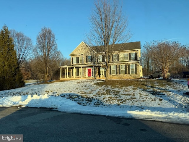 view of front of home featuring a porch