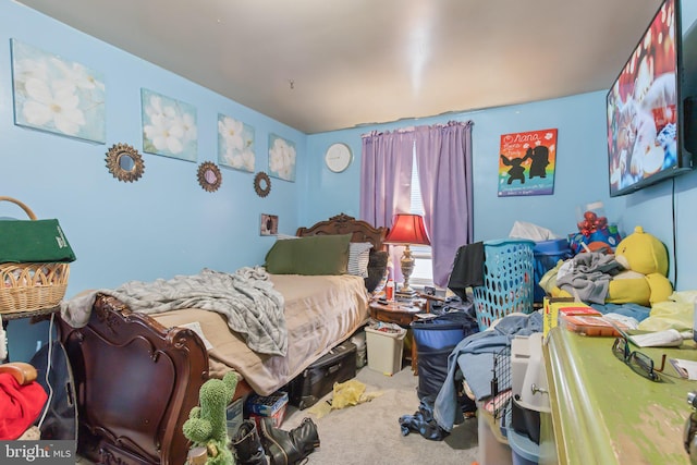 bedroom featuring carpet floors