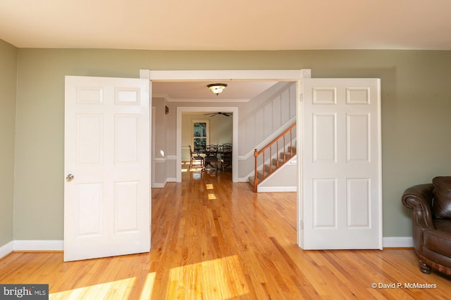 interior space featuring hardwood / wood-style floors