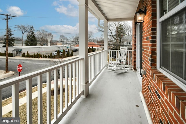 balcony with a porch