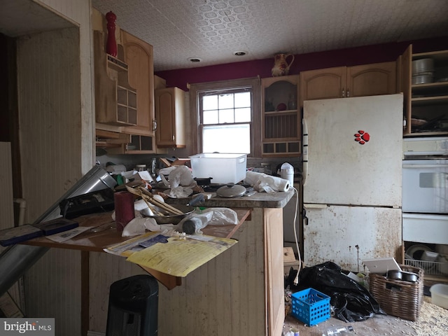 kitchen featuring white appliances