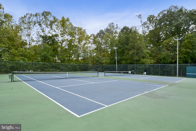 view of sport court