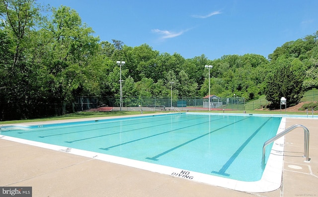 view of pool