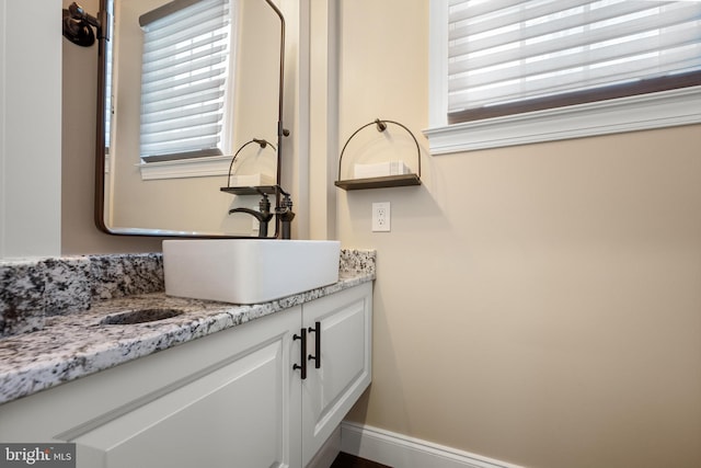 bathroom featuring vanity