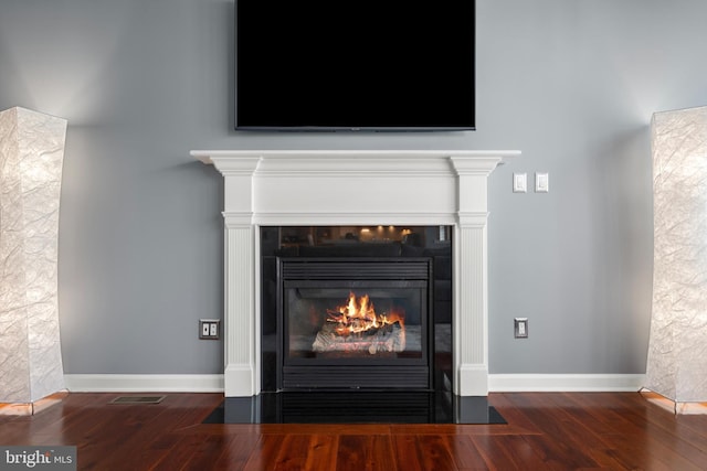 room details with wood-type flooring