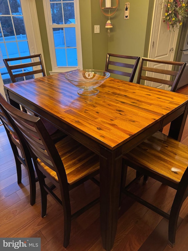 dining room featuring hardwood / wood-style floors