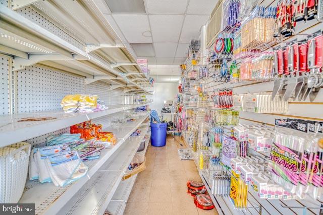 view of storage room