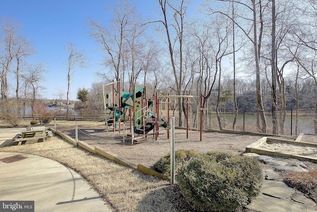 view of jungle gym