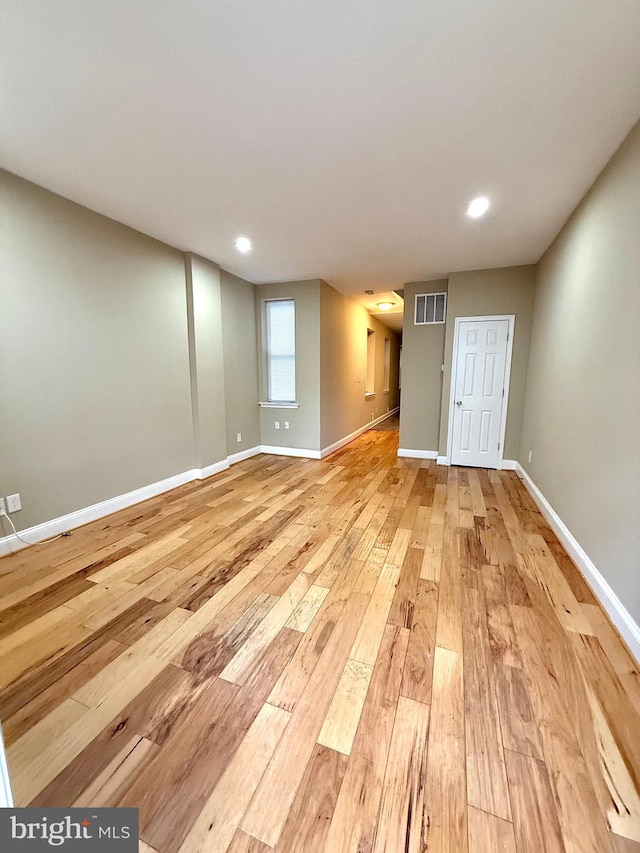 interior space featuring light hardwood / wood-style flooring