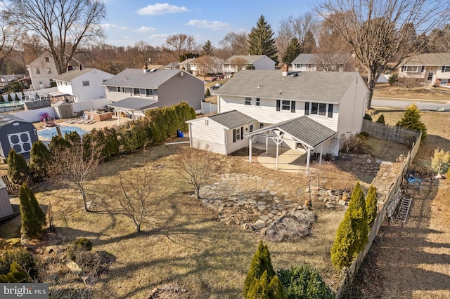 birds eye view of property