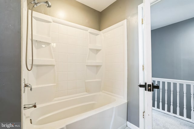 bathroom featuring shower / bathing tub combination