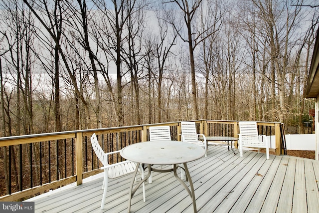 view of wooden terrace