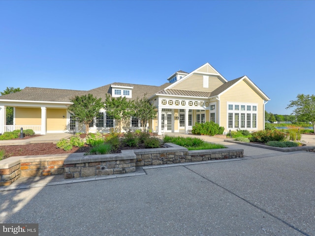 exterior space with french doors