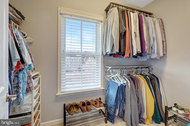 view of spacious closet