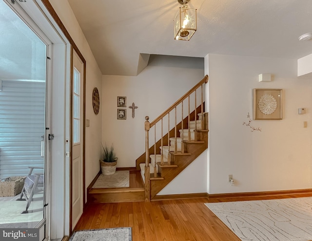 entryway featuring light wood-type flooring