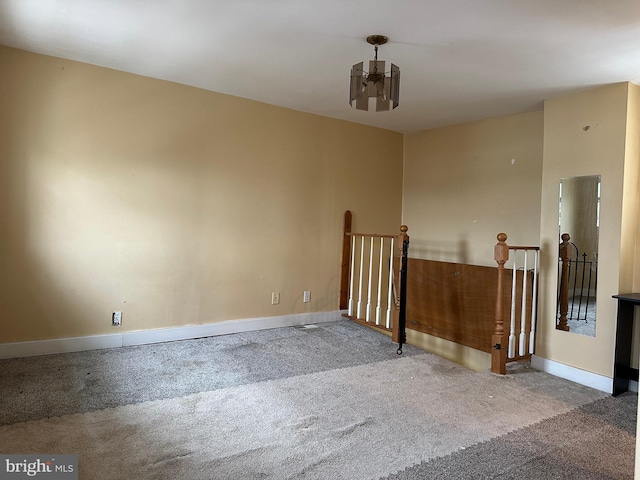 view of carpeted empty room