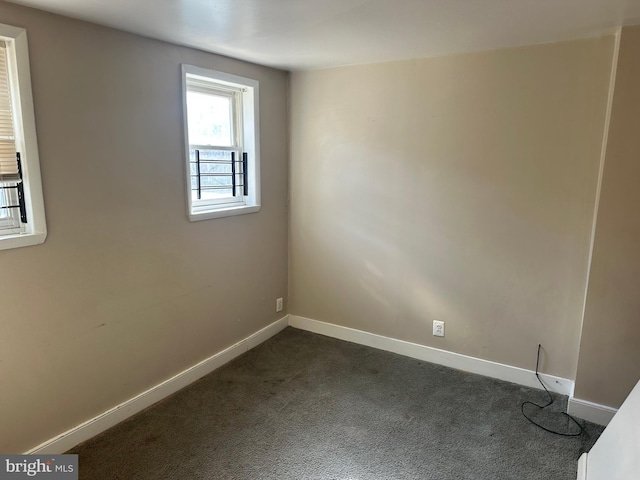 view of carpeted empty room