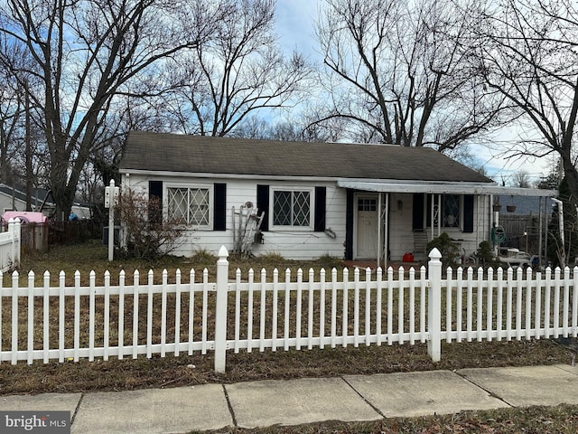 view of front of home