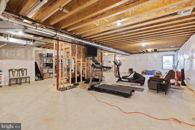 view of workout room